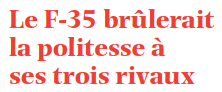 F-35 brule