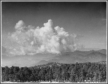 Nuages vus d'un volcan