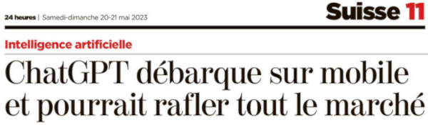 ChatGPT debarque et rafle le marche