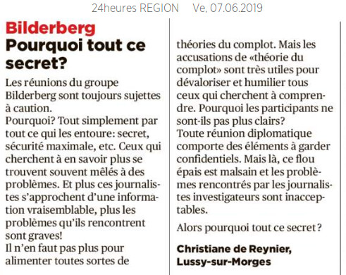 Lettre de Lectrice 24heures